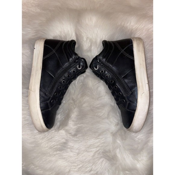 Taos Women’s Winner Black Leather Ankle Lace Up Zipper Sneaker Boots Size 7.5 - Picture 1 of 12